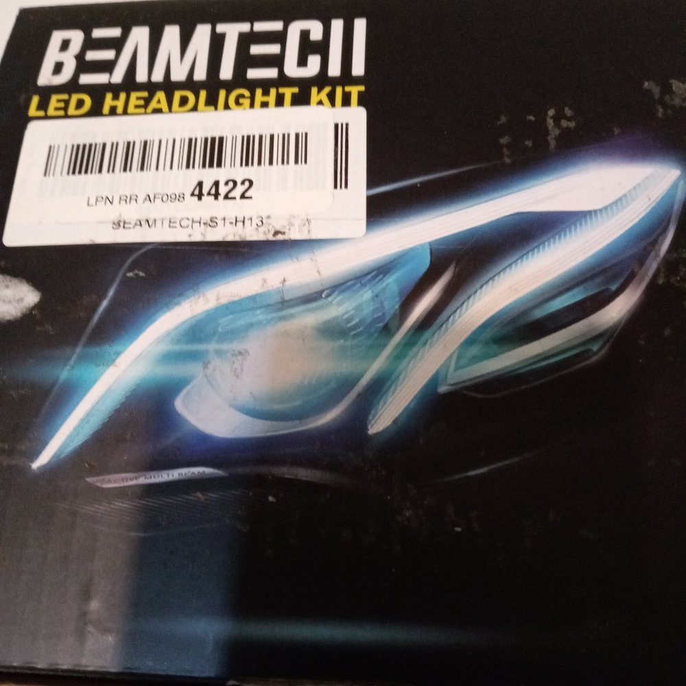 BEAMTECH H13 LED Bulb, S1 Series 8000LM 50W Fanless Quieter CSP Chip Xenon